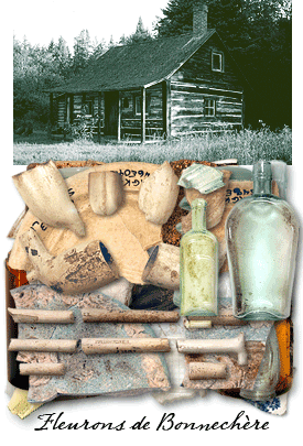 Photographie : la cabane de Basin Depot et des art&eacute;facts des Fleurons de Bonnech&egrave;re