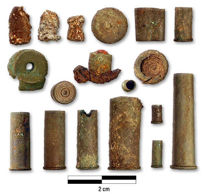 Photograph of munitions from Basin Depot 2000