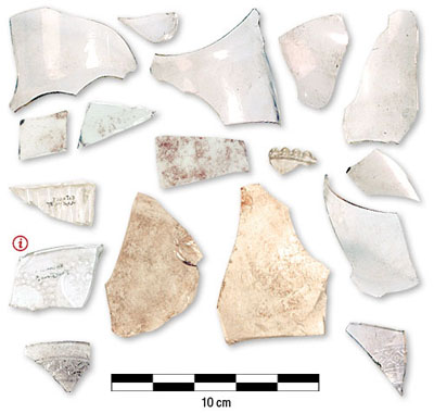 Photograph of glass from Basin Depot 1999-2000