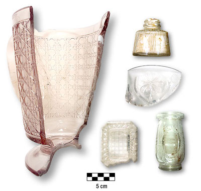 Photographie : verre d&eacute;coratif (Les fleurons de Bonnech&egrave;re)