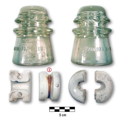 Photograph of insulators from Best of Bonnechere