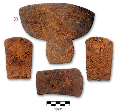 Photograph of axes from Egan farm