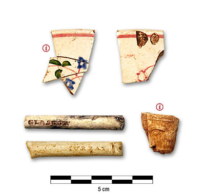 Photograph of ceramics from Egan farm