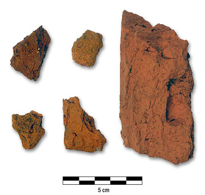 Photograph of archaic clusters from the Round Lake Shoreline